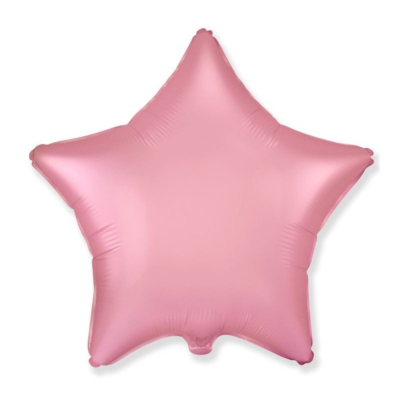 Folinis balionas "Žvaigždė"/satin rožinė 48 cm
