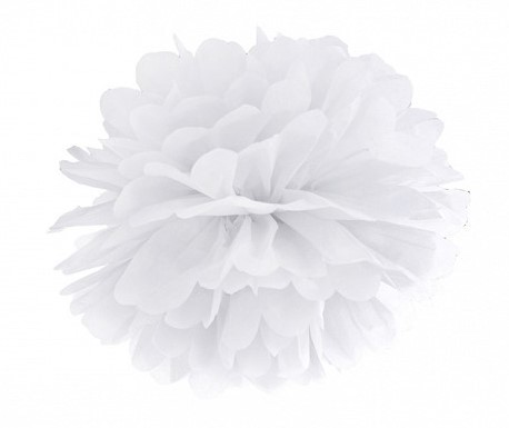 Dekoracija "Pūkuotis"/ baltas (1 vnt./35 cm.)