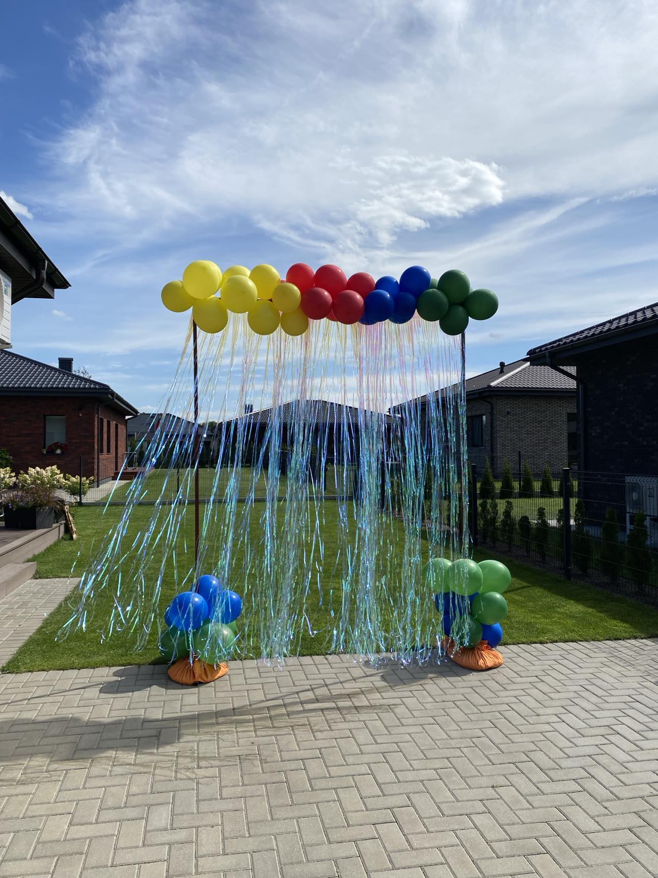 Tvirta metalinė surenkama dekoracija h 200 x 200 cm
