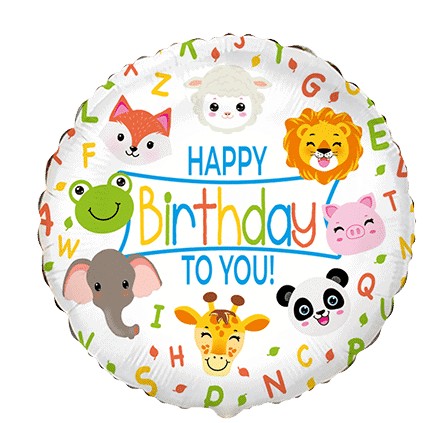 Folinis balionas "Happy birthday to You"
