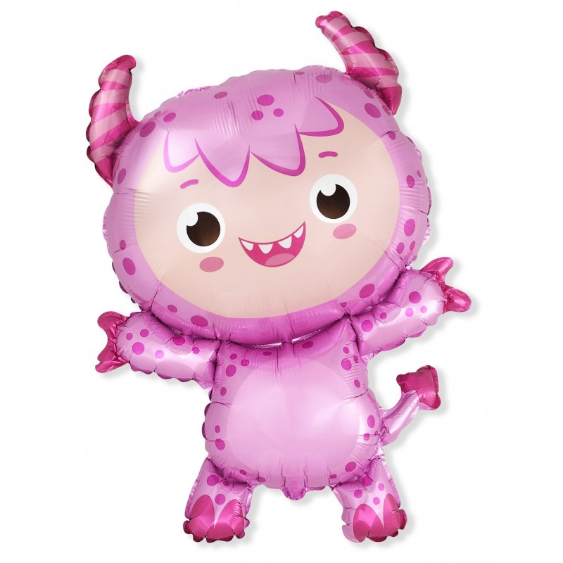 Folinis balionas ''Monstriukas / rožinis''