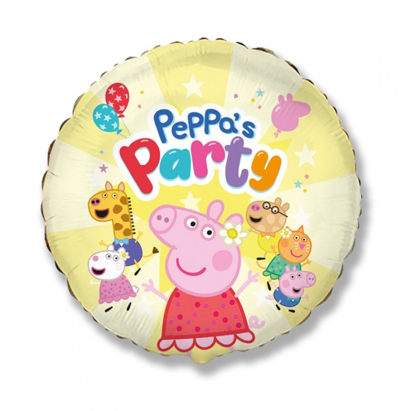 Folinis balionas "Peppa Pig"/geltonas 45 cm
