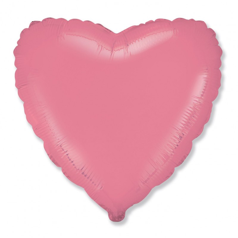 Folinis balionas "Širdelė"/rožinės spalvos 48 cm.
