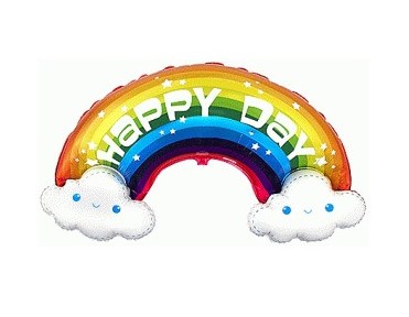 Folinis balionas ''Vaivorykštė HAPPY DAY''