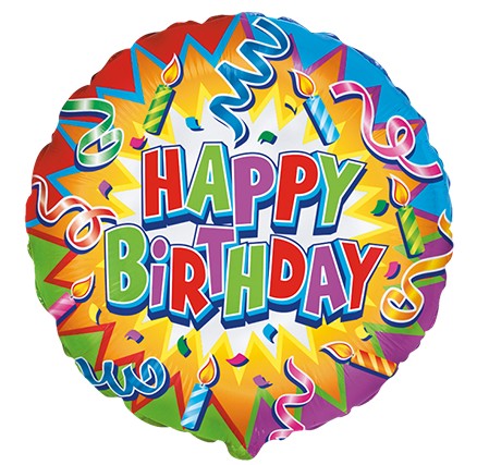 Folinis balionas "Happy birthday"