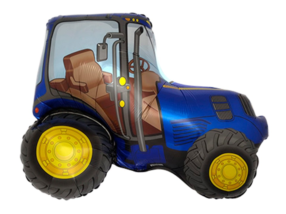 Folinis balionas "Traktorius"/MĖLYNAS 73x95 cm